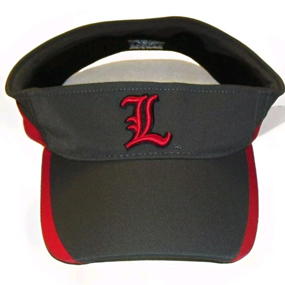 Louisville Cardinals Mens Adult Grey Visor hat cap New Tags Ncaa